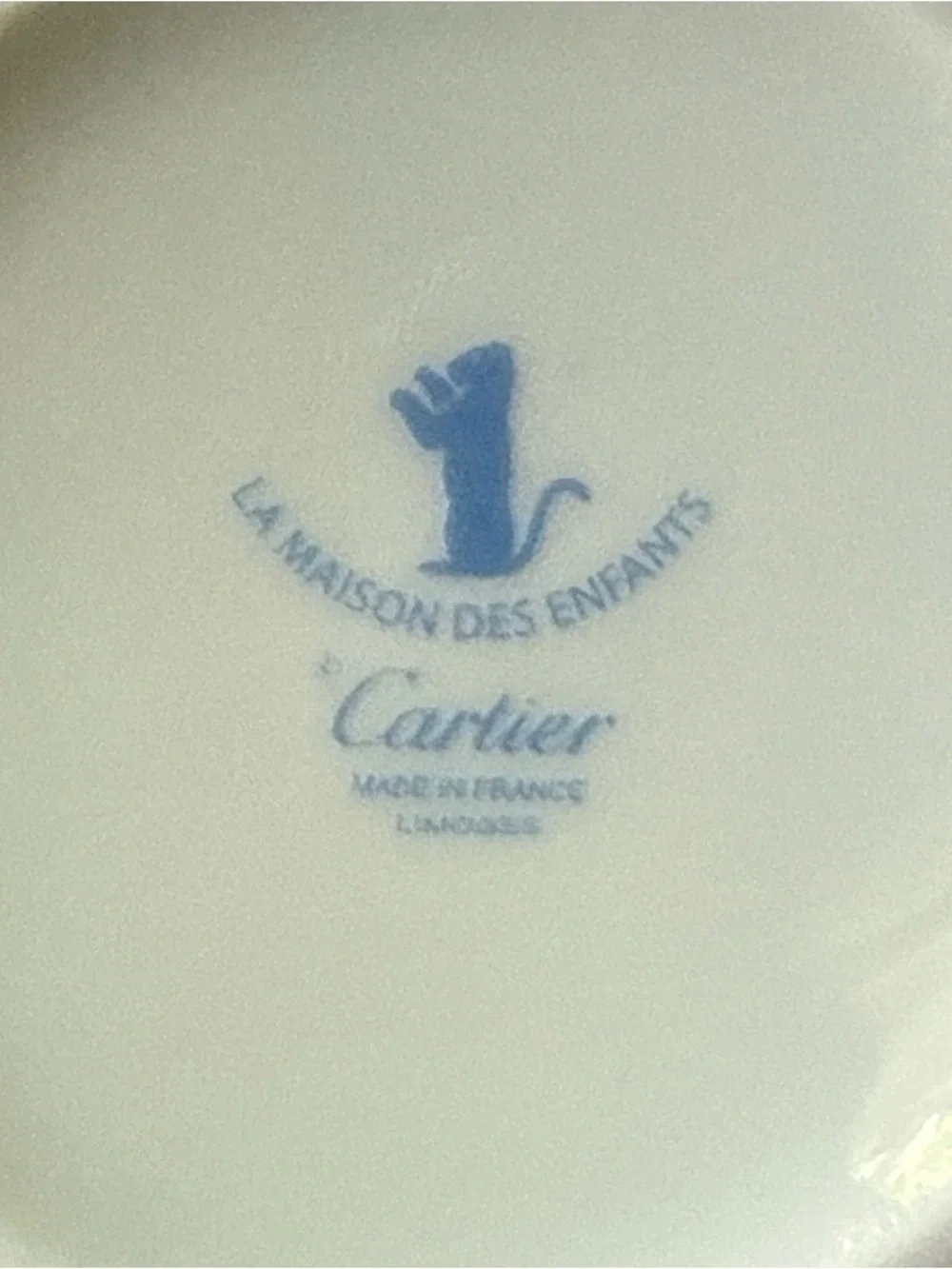 Cartier LES MAISON DES ENFANTS Two handed Mug Children's Cup made in France